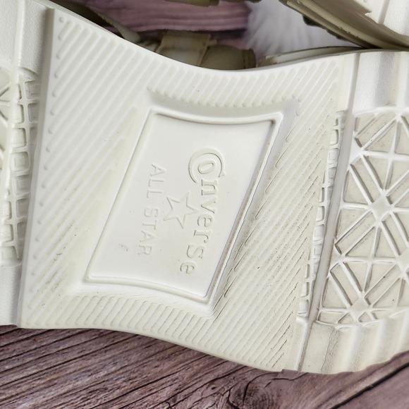 Converse Run Star Utility Platform‎ Sandal Egret L 10 Mens 9 Adjustable Straps - Picture 5 of 12
